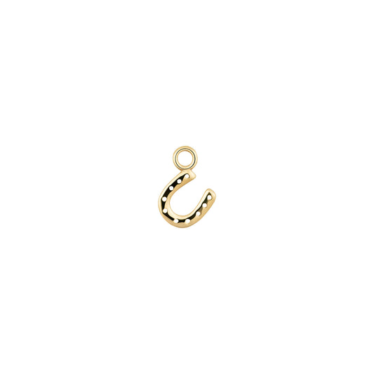 Gold Horseshoe Charm