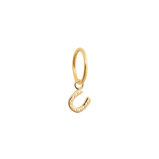 Gold Horseshoe Charm