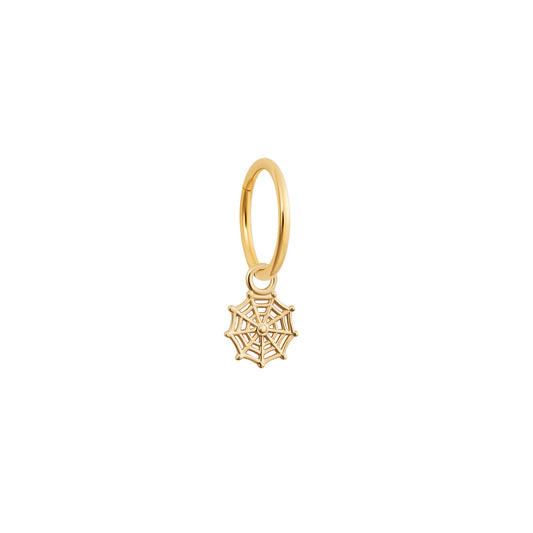 Gold Spiderweb Charm