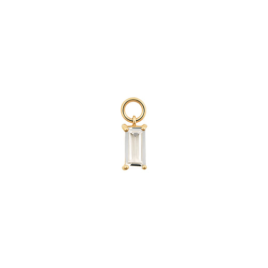 Gold Baguette Charm