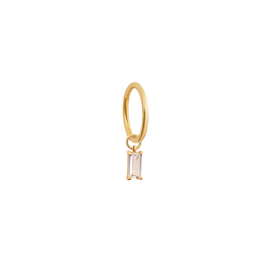 Gold Baguette Charm