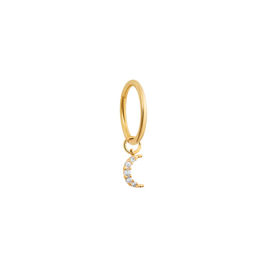 Gold Crescent Moon Charm