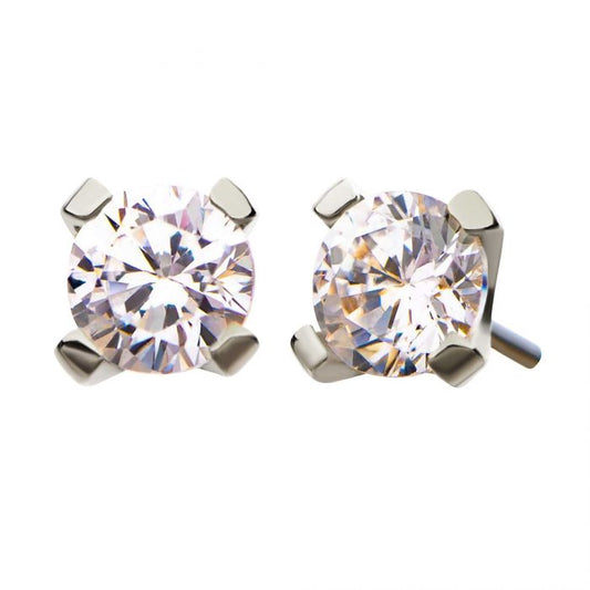 2mm Prong Set Round Swarovski Top